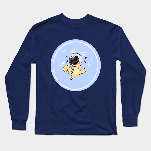 astronaut cat Long Sleeve T-Shirt by AnaLeticia